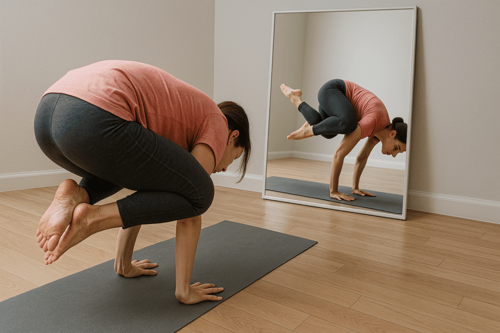 Yoga perfectionism, where people are focused on achieving the perfect pose for social media, rather than practicing for self-improvement.