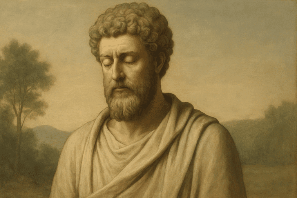 Stoicism in action: The quiet strength and resilience of ancient philosophers like Marcus Aurelius.