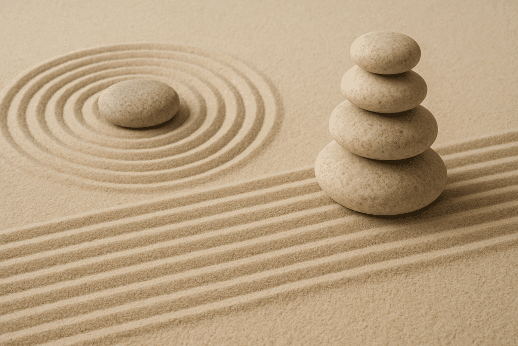 Zen garden: The peaceful, mindful approach to success inspired by Buddhist teachings.
